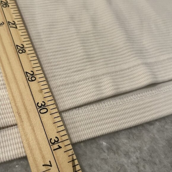 Bugatchi Shirt Mens Large Beige Modal Blend Long Sleeve Textured Knit Crewneck - Picture 8 of 9